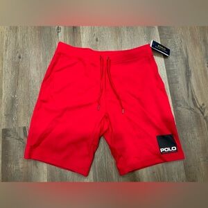 Polo Ralph Lauren Red Box Logo Double Knit Shorts Men's Sz L